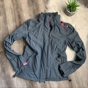 superdry Windcheater jacket M Grey Pink‎